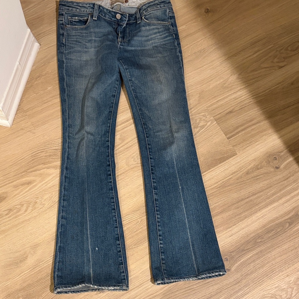 PAIGE Dark Blue Flare Jeans